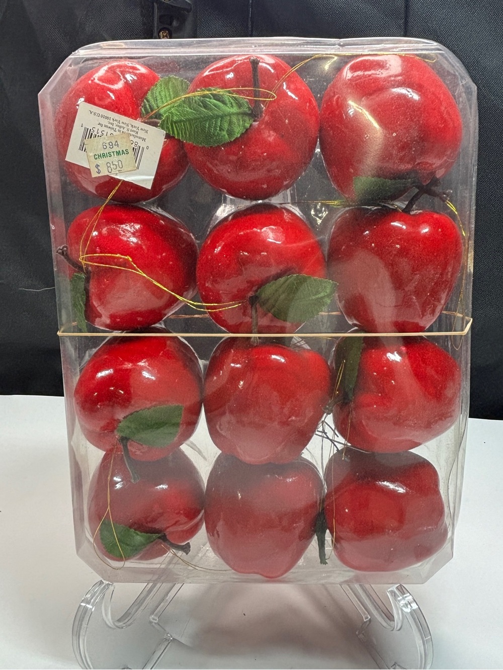 Vintage Red Apple Christmas Ornaments Crafting
